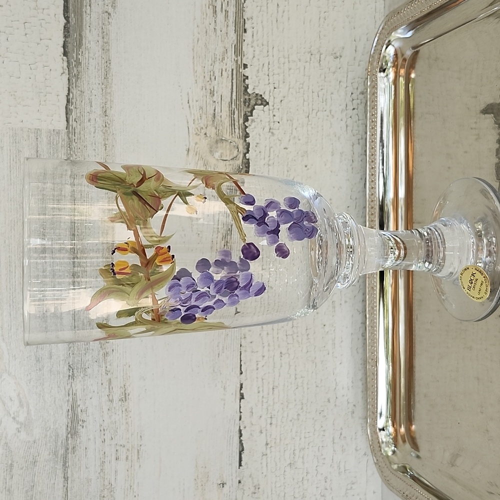 NWT BLOCK CRYSTAL NAPA VALLEY COLLECTION SET OF 4 DRINKWARE - Picture 2 of 9